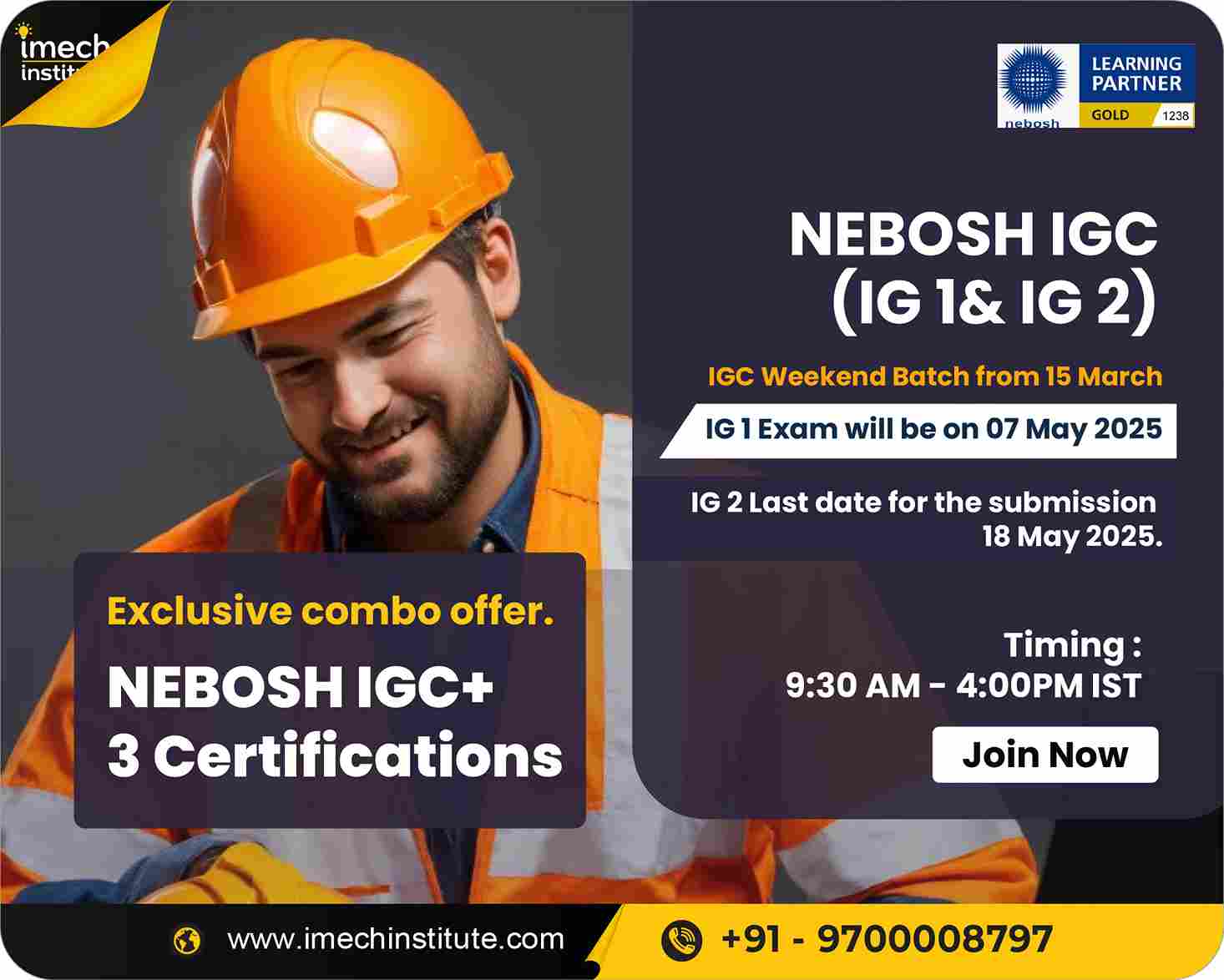 NEBOSH Exam Fee Payment Online
