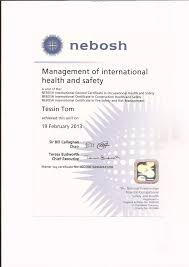 NEBOSH International General Certificate (IGC)
