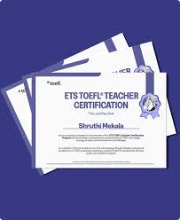 toefl certificate