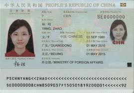 chinese passport online
